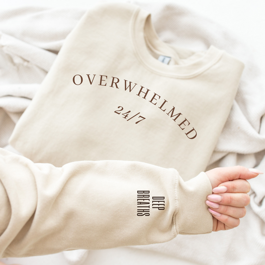 Overwhelmed 24/7 Crewneck