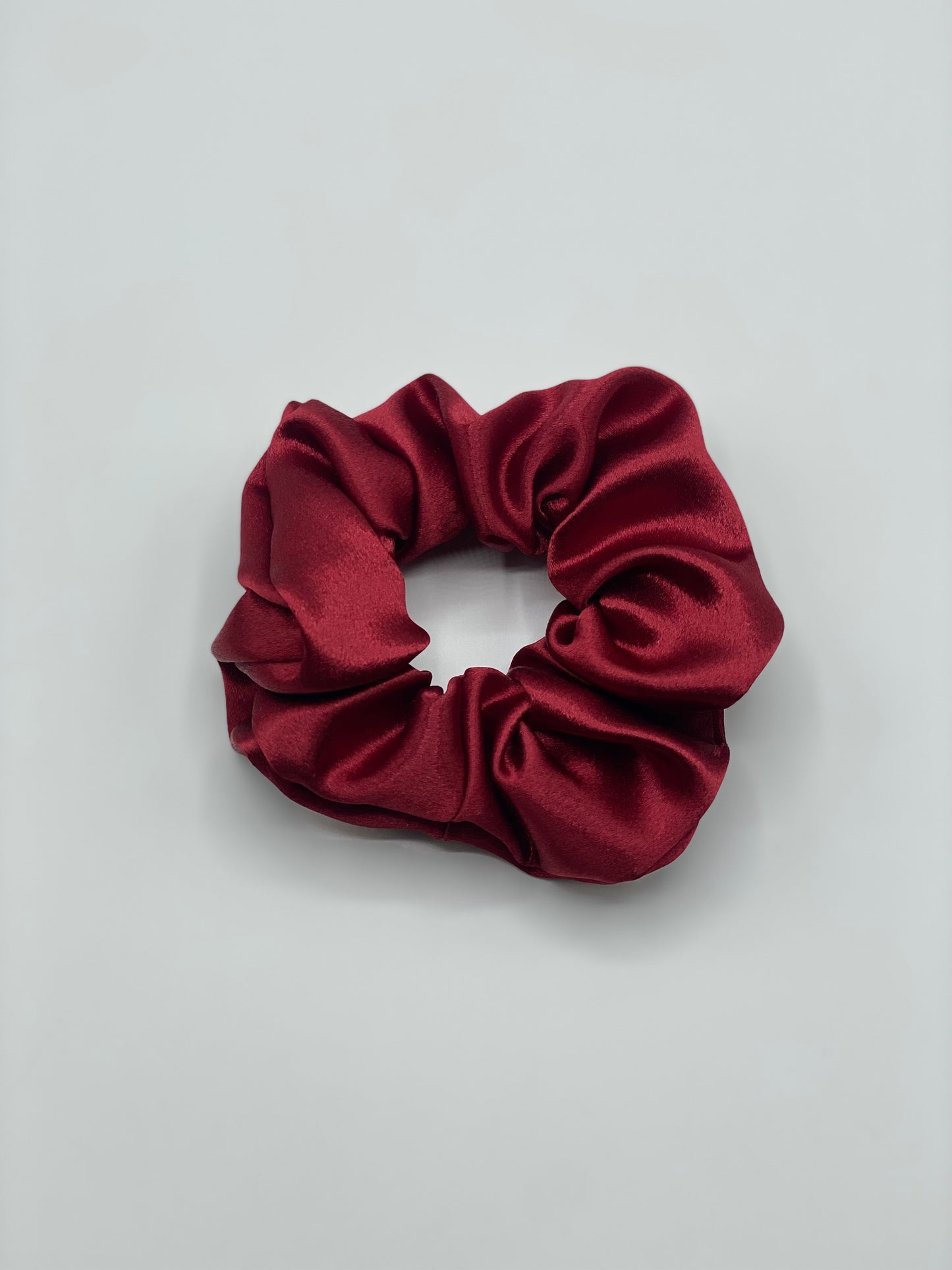 Red Satin Scrunchie