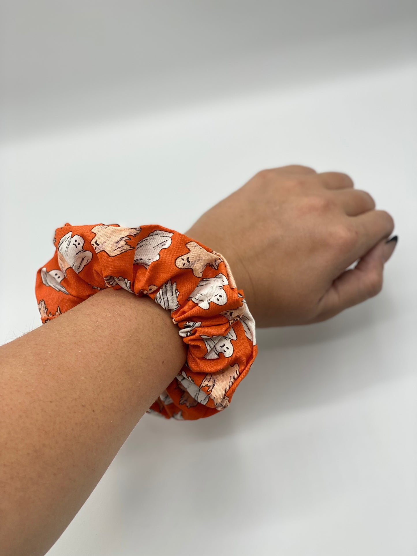 Orange Ghost Scrunchie