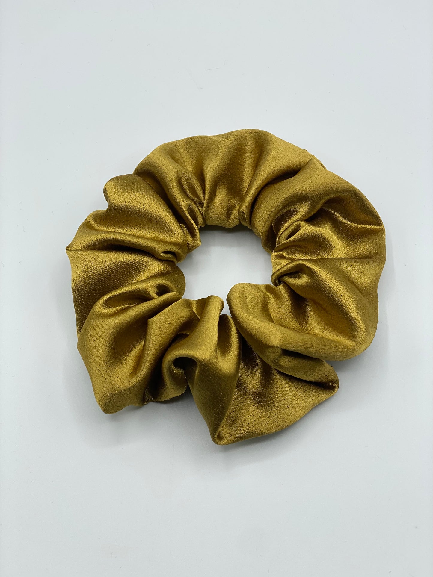 Gold Satin Scrunchie