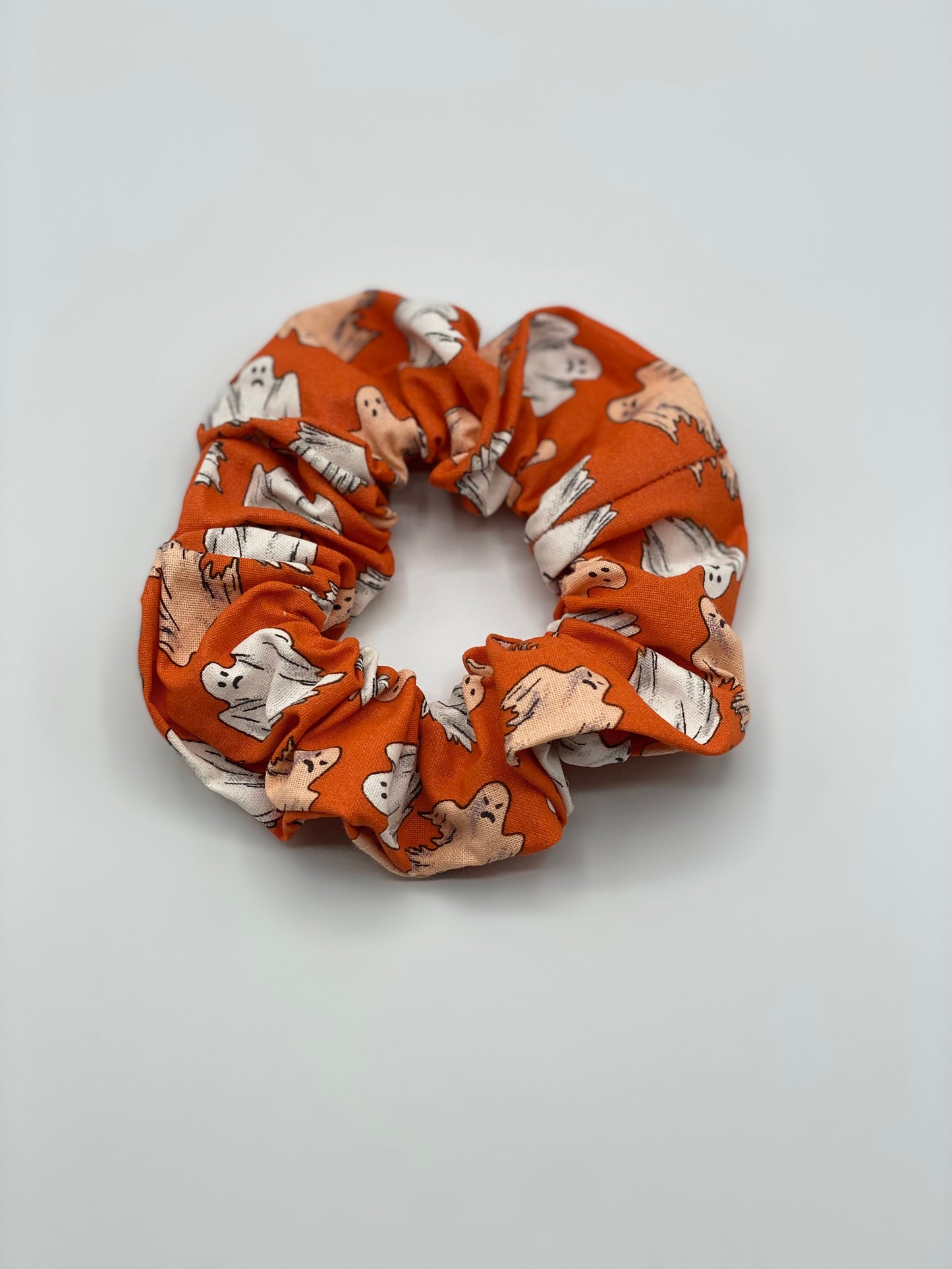 Orange Ghost Scrunchie