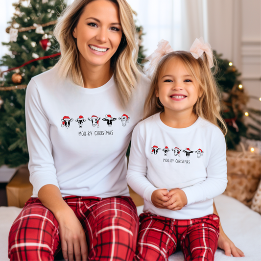 Moo-ry Christmas Long Sleeve