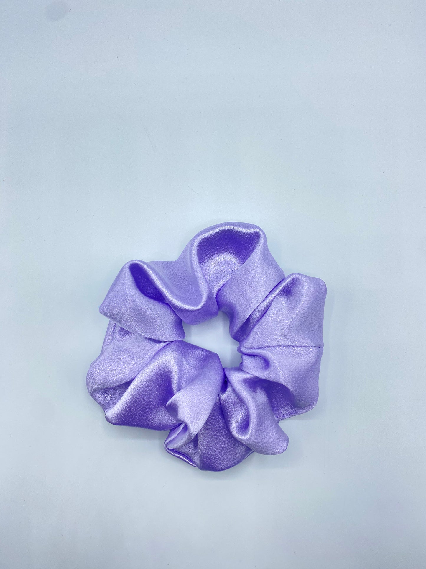 Lavender Satin Scrunchie