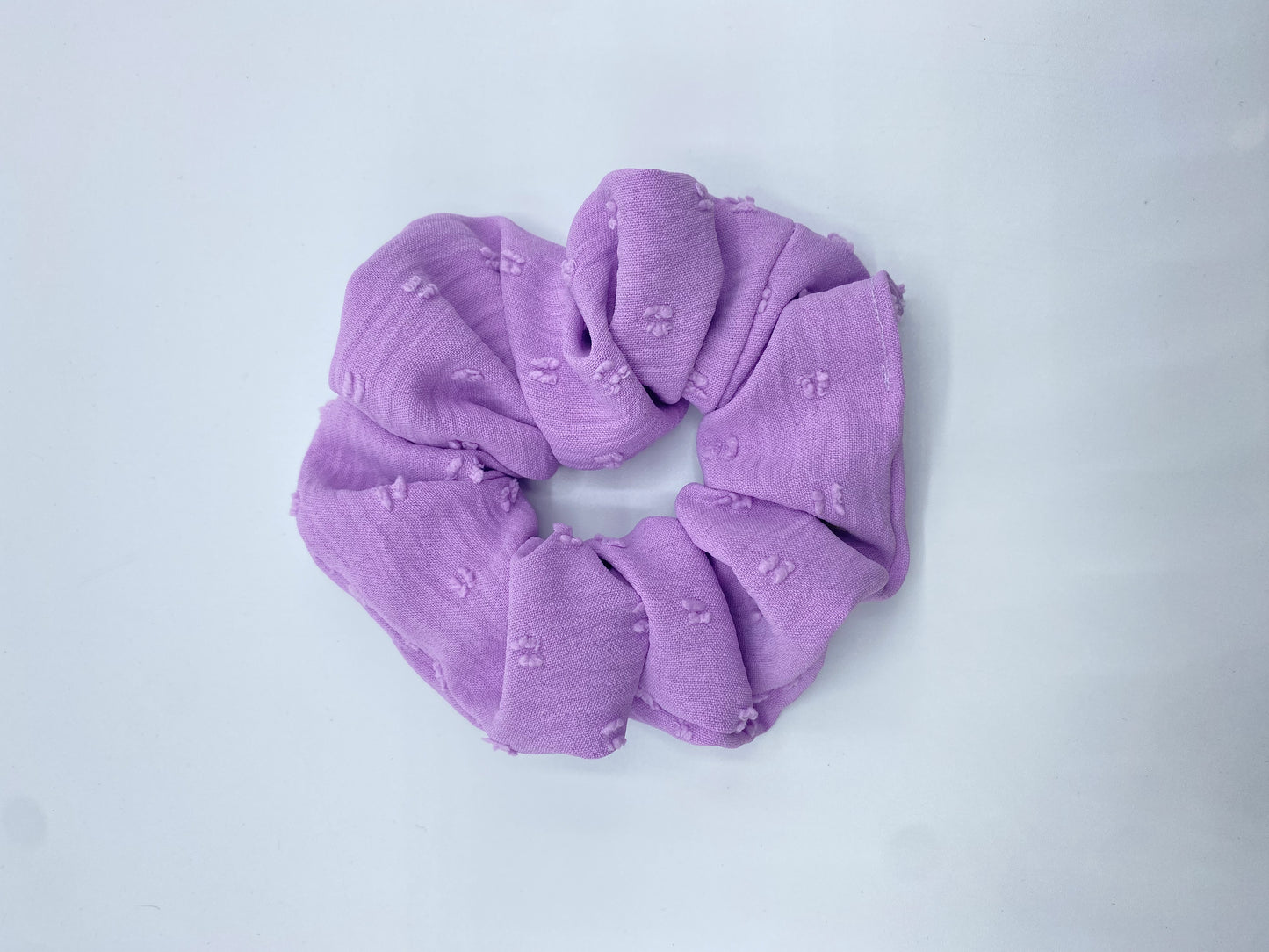 Textured Lavender Scrunchie