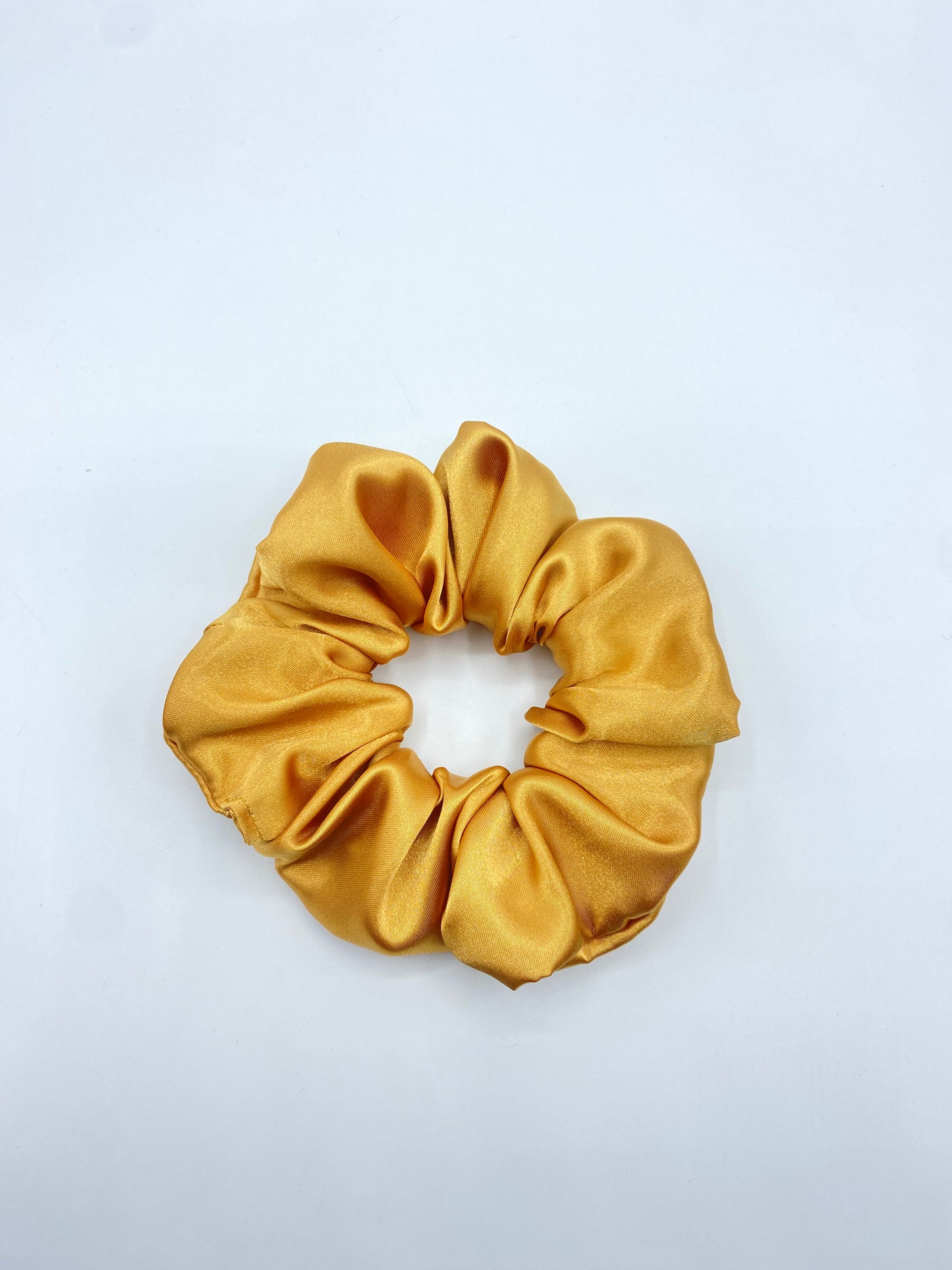 Mustard Satin Scrunchie