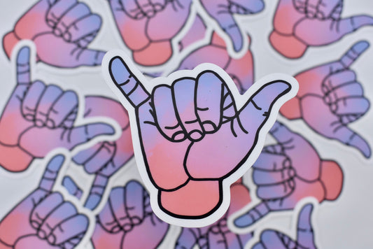 Shaka Sunset Sticker