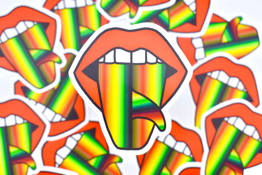 Rasta Surf Board Tongue Sticker