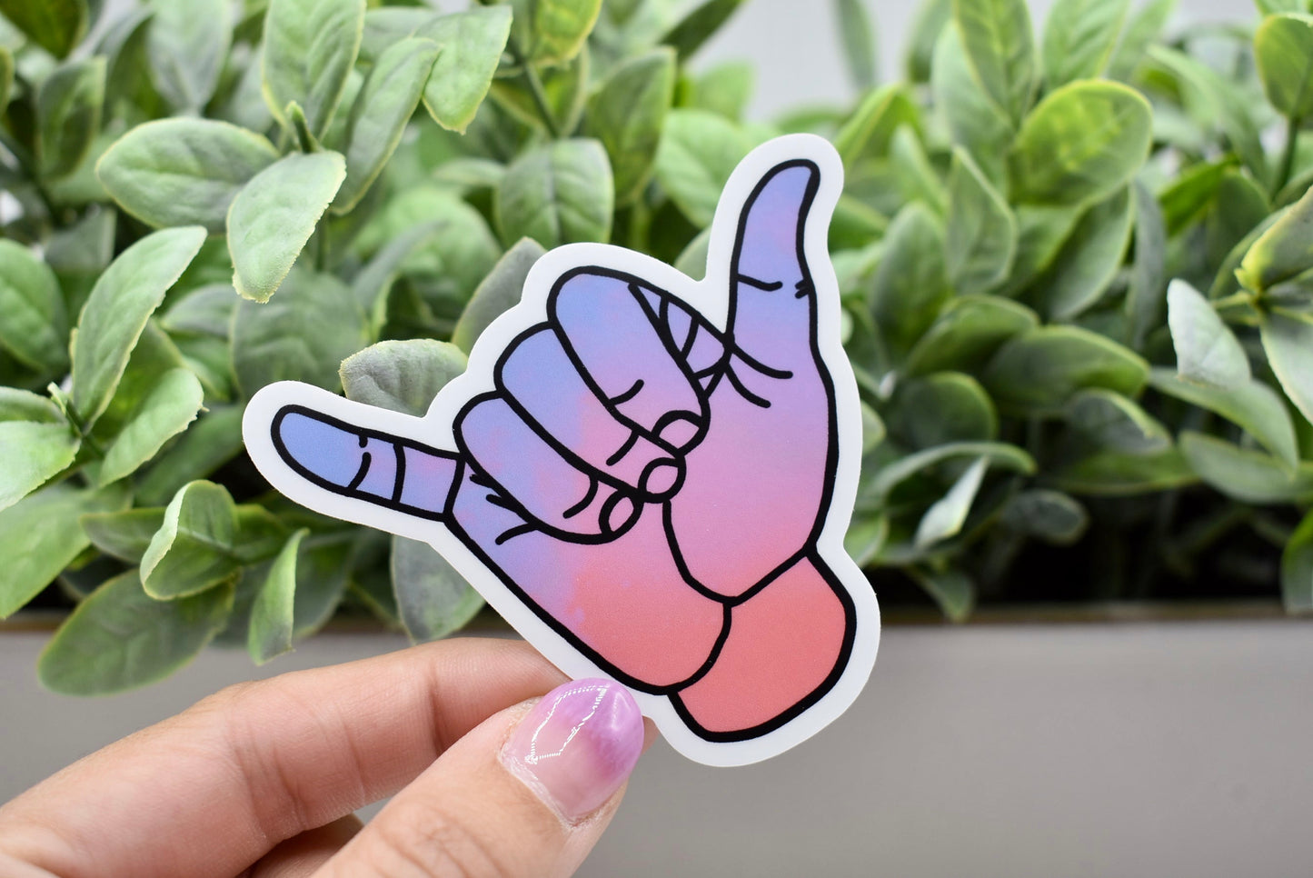 Shaka Sunset Sticker