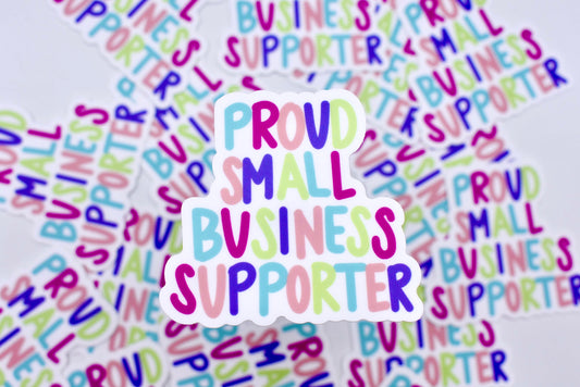 Small Business Supporter Sticker